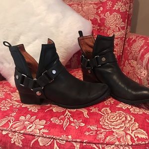 Jeffrey Campbell Black Leather Booties